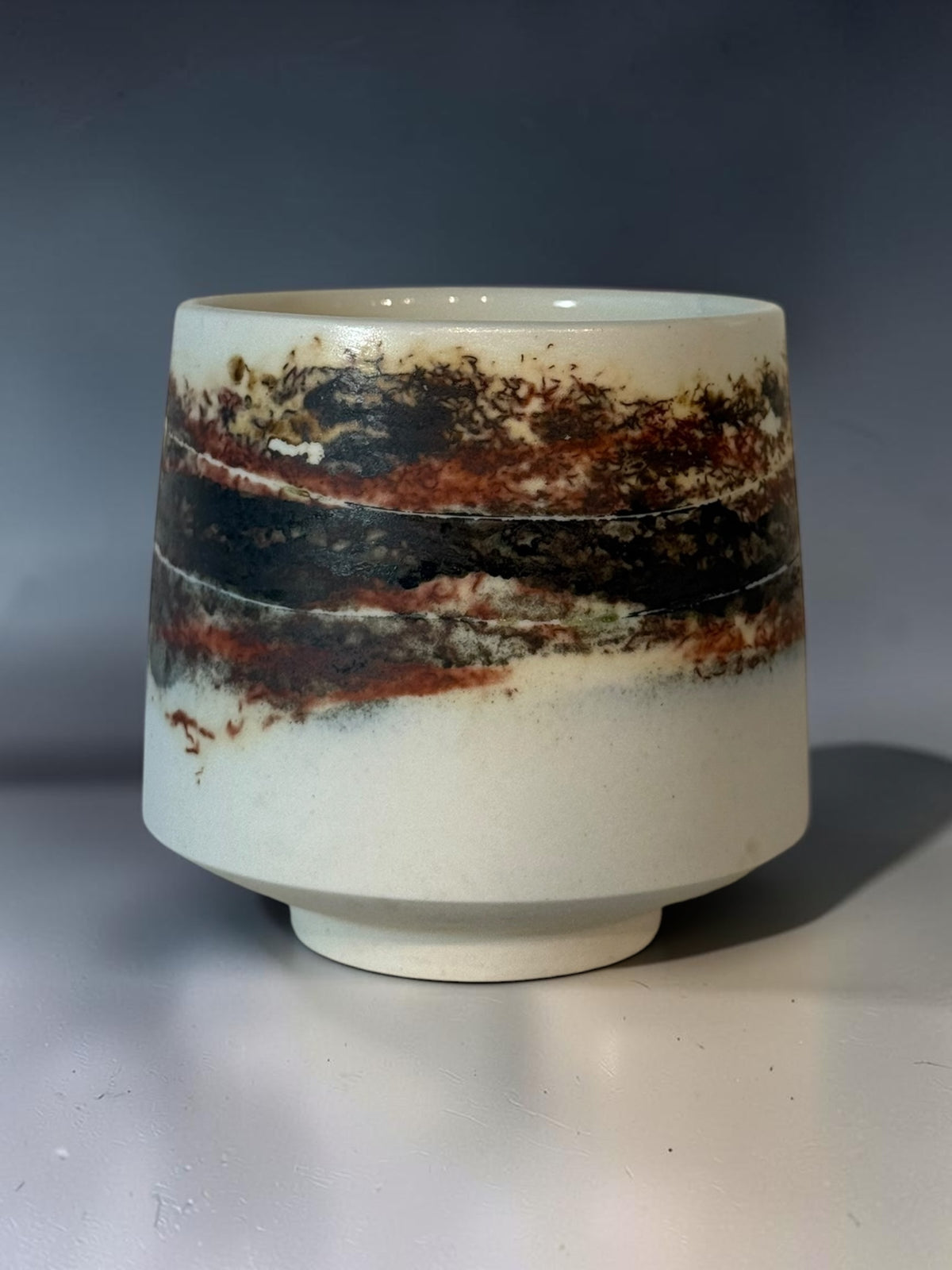 John Mac Saggar-Fired Cup – Wild Moss