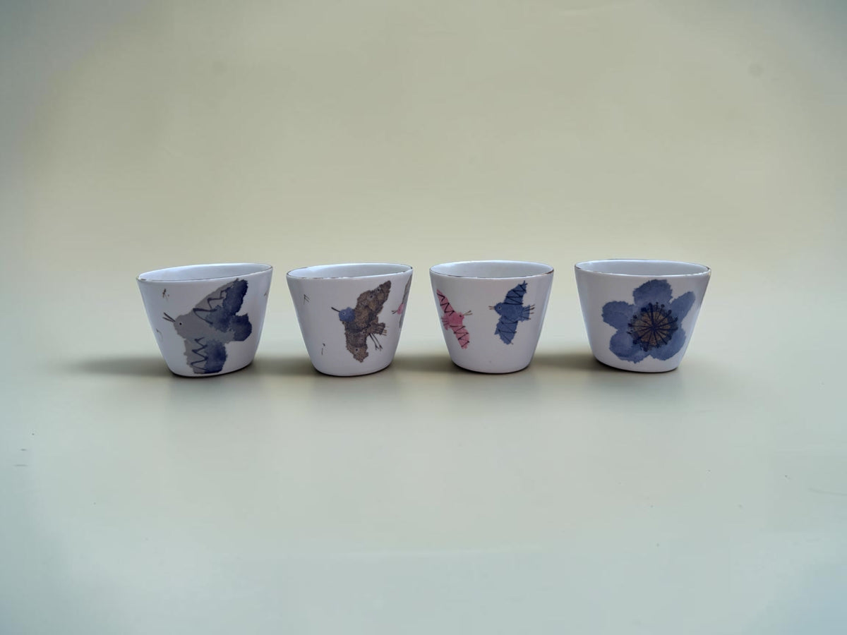 Wani Studio zigzag bird cup, small
