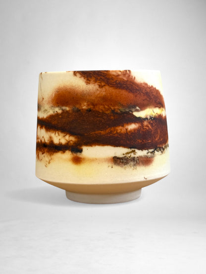 Saggar-Fired Porcelain Cup – Earthen Plum (1)