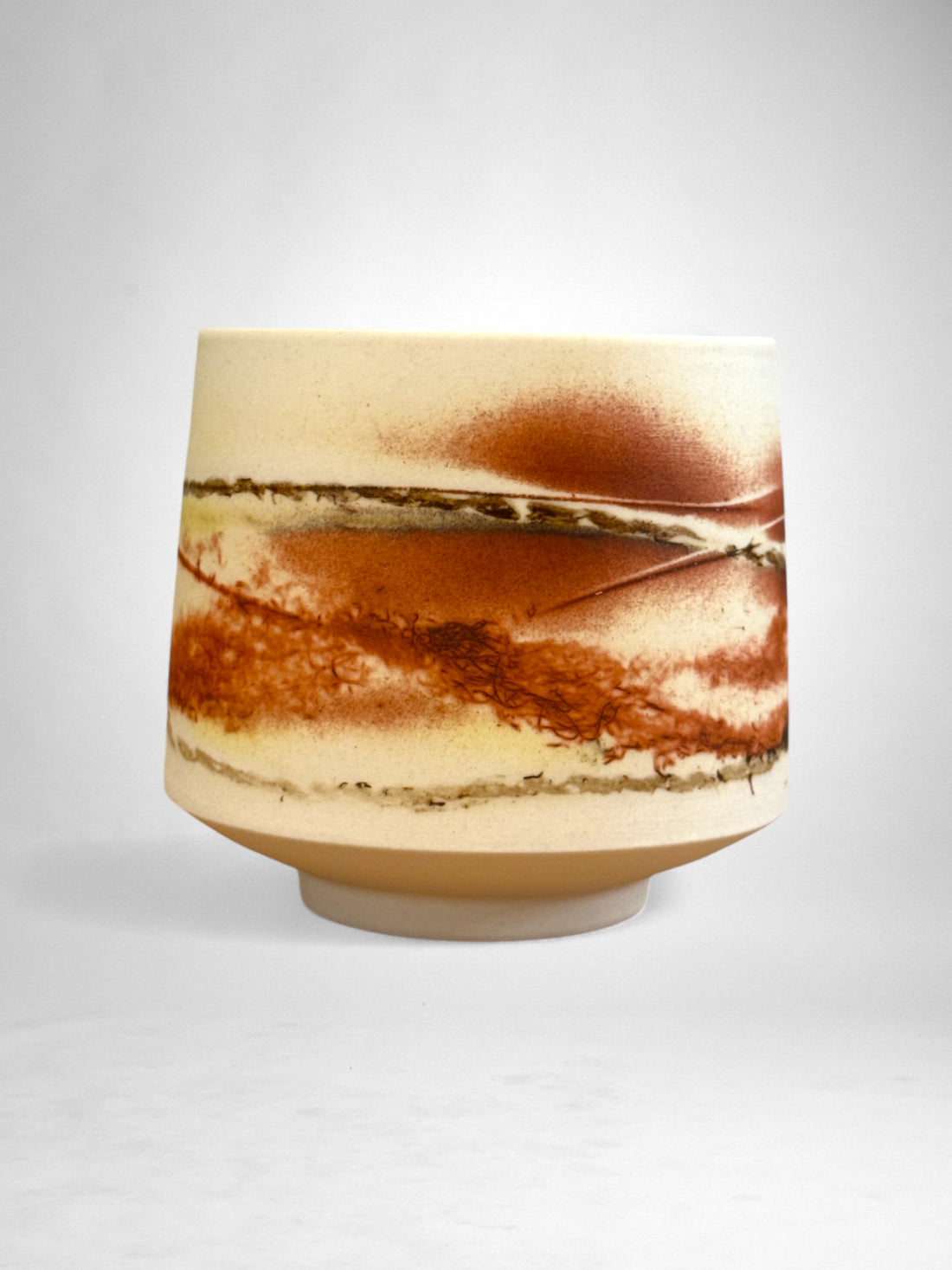 Saggar-Fired Porcelain Cup – Earthen Plum (2)