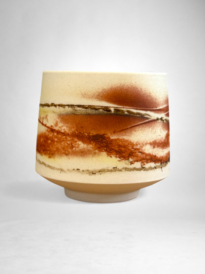 Saggar-Fired Porcelain Cup – Earthen Plum (2)