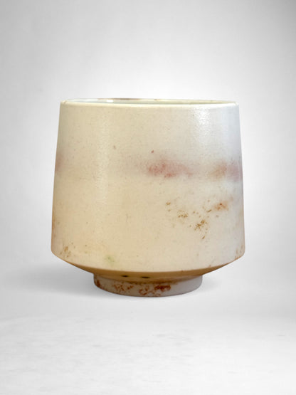 Saggar-Fired Porcelain Cup – Petal Flame (2)