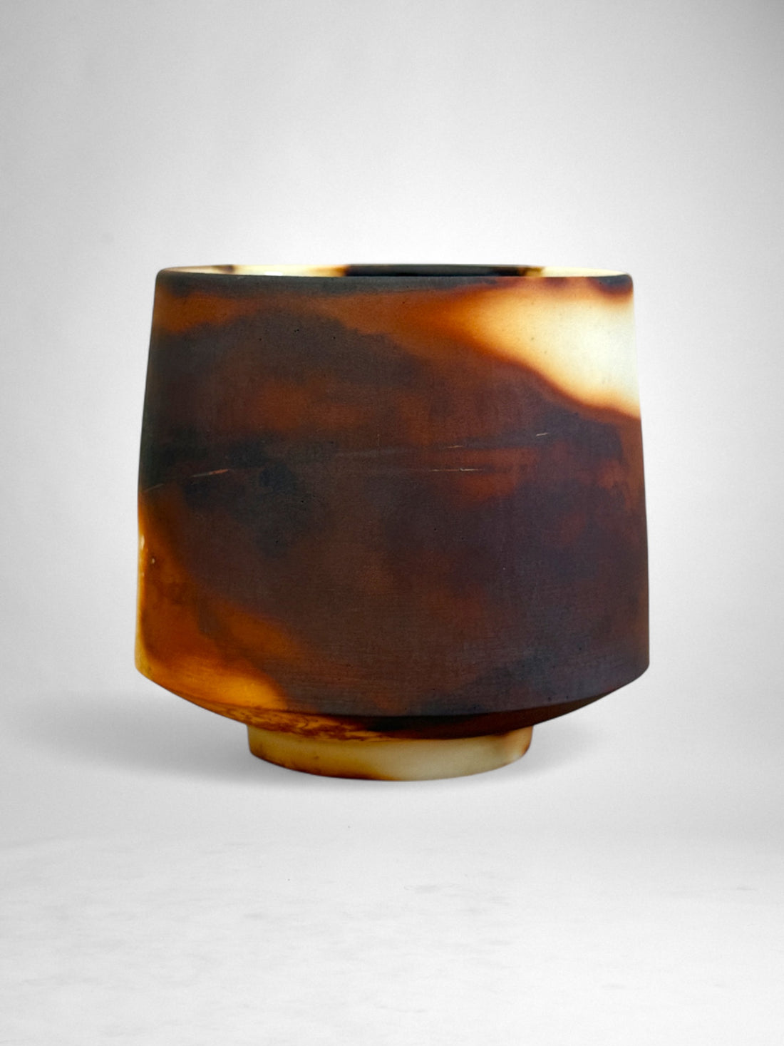 Saggar-Fired Porcelain Cup – One-of-a-Kind Series (4)