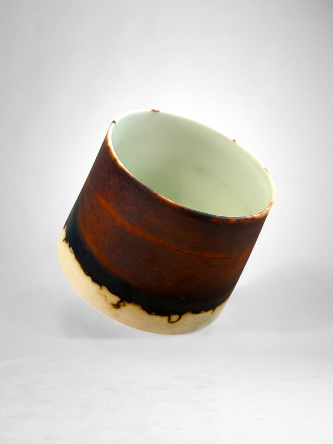 Saggar-Fired Porcelain Cup – Molten Horizon (4)