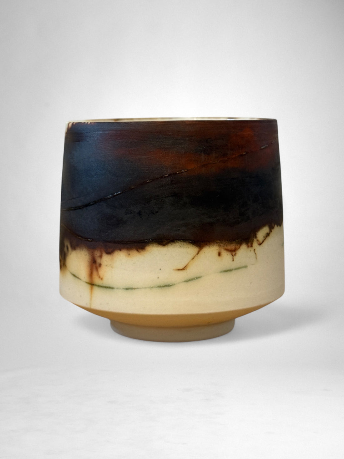 Saggar-Fired Porcelain Cup – Desert Dusk (2)