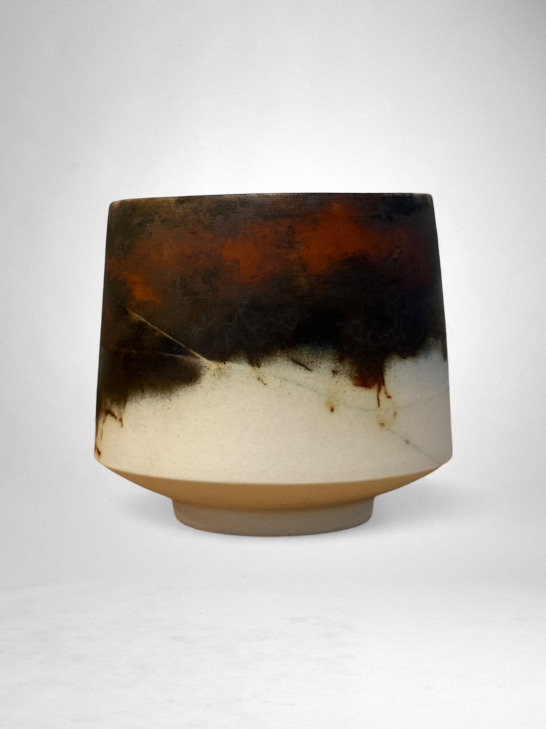 Saggar-Fired Porcelain Cup – Desert Dusk (3)
