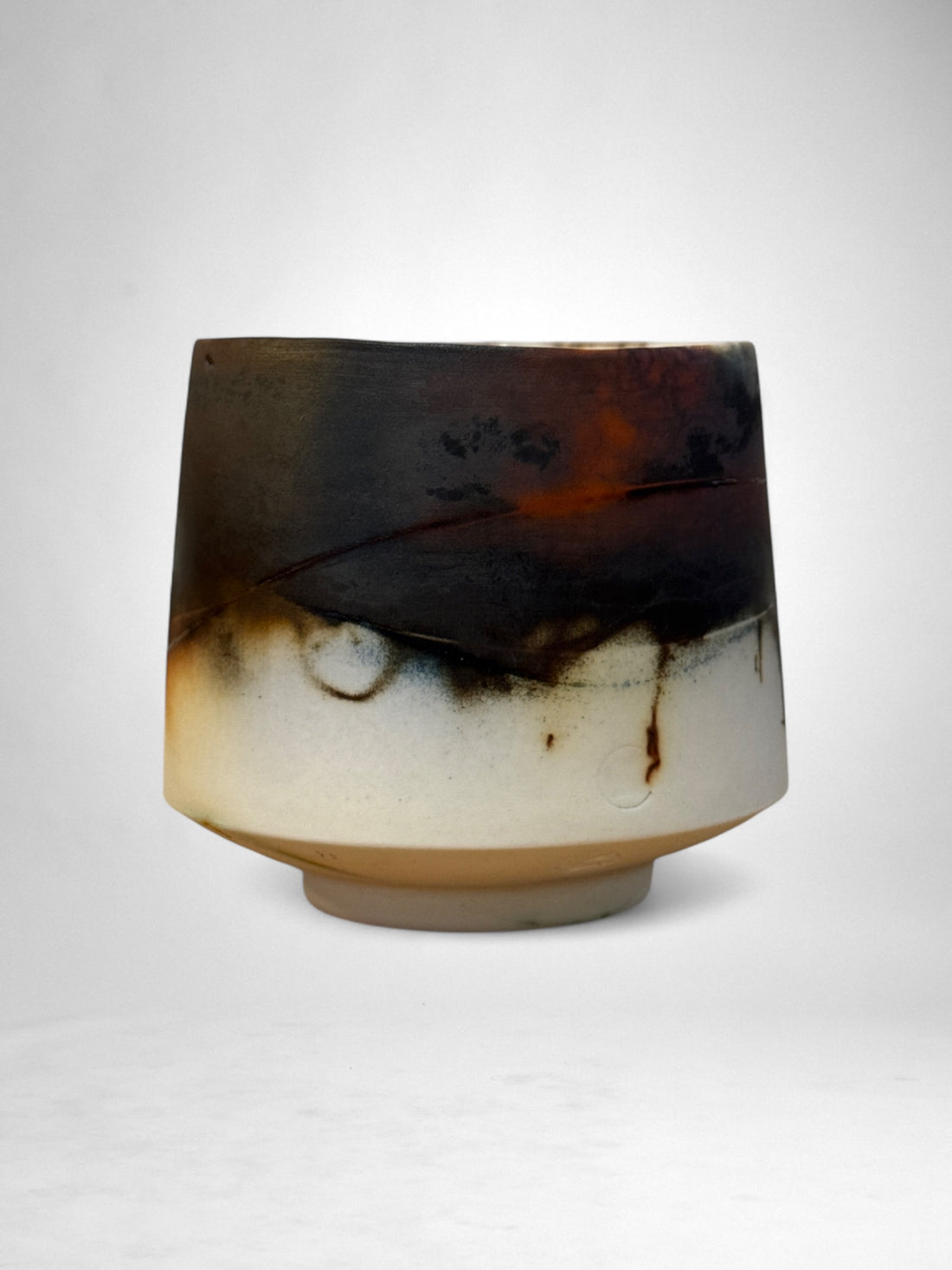 Saggar-Fired Porcelain Cup – Desert Dusk (3)