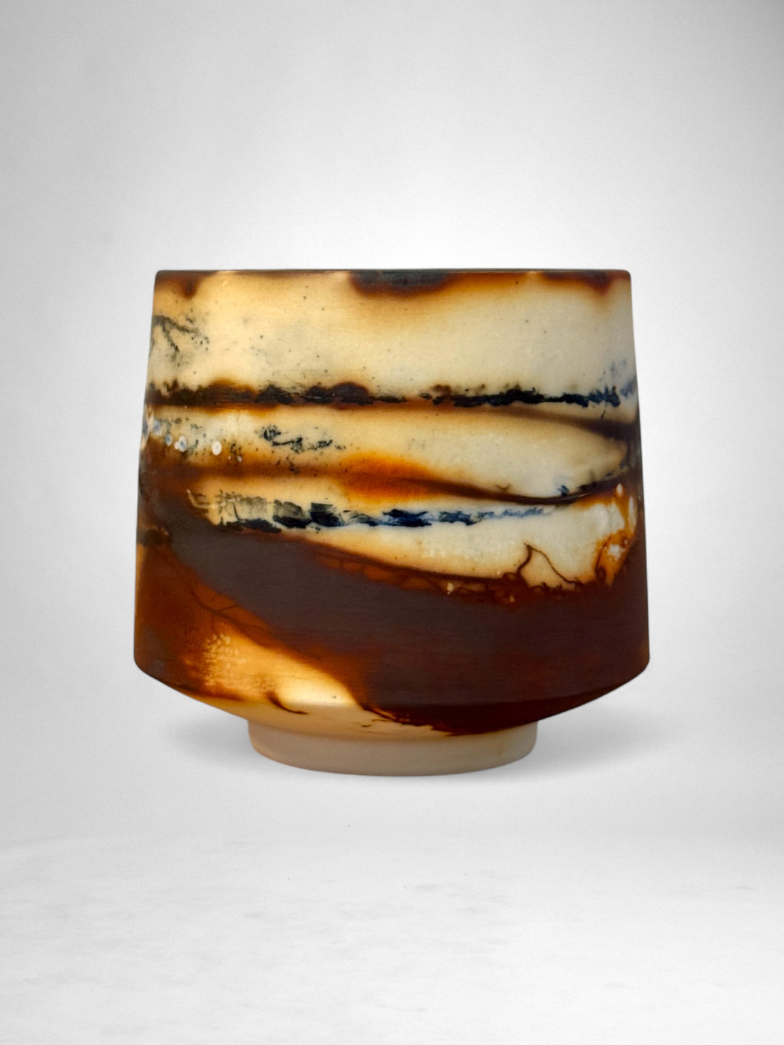 Saggar-Fired Porcelain Cup – One-of-a-Kind Series (6)