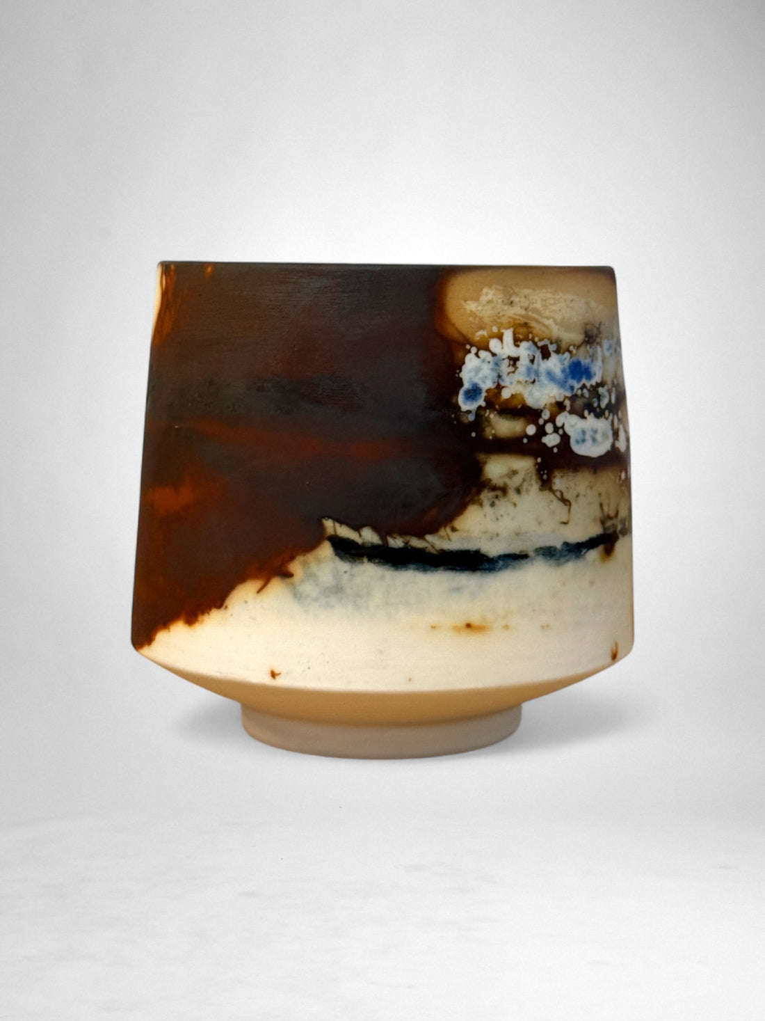 Saggar-Fired Porcelain Cup – One-of-a-Kind Series (6)
