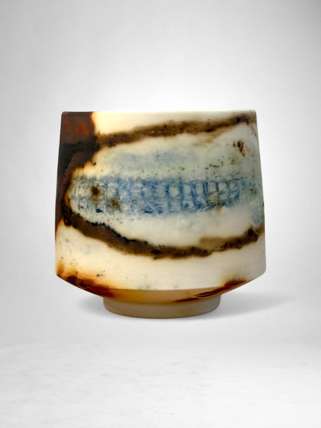 Saggar-Fired Porcelain Cup – One-of-a-Kind Series (7)