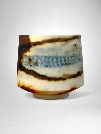 Saggar-Fired Porcelain Cup – One-of-a-Kind Series (7)