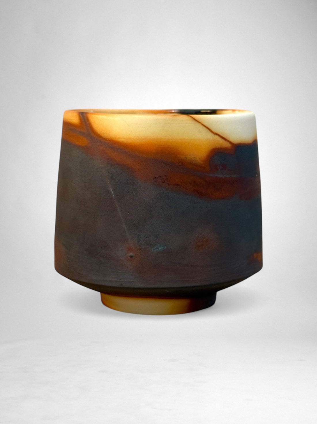 Saggar-Fired Porcelain Cup – One-of-a-Kind Series (8)