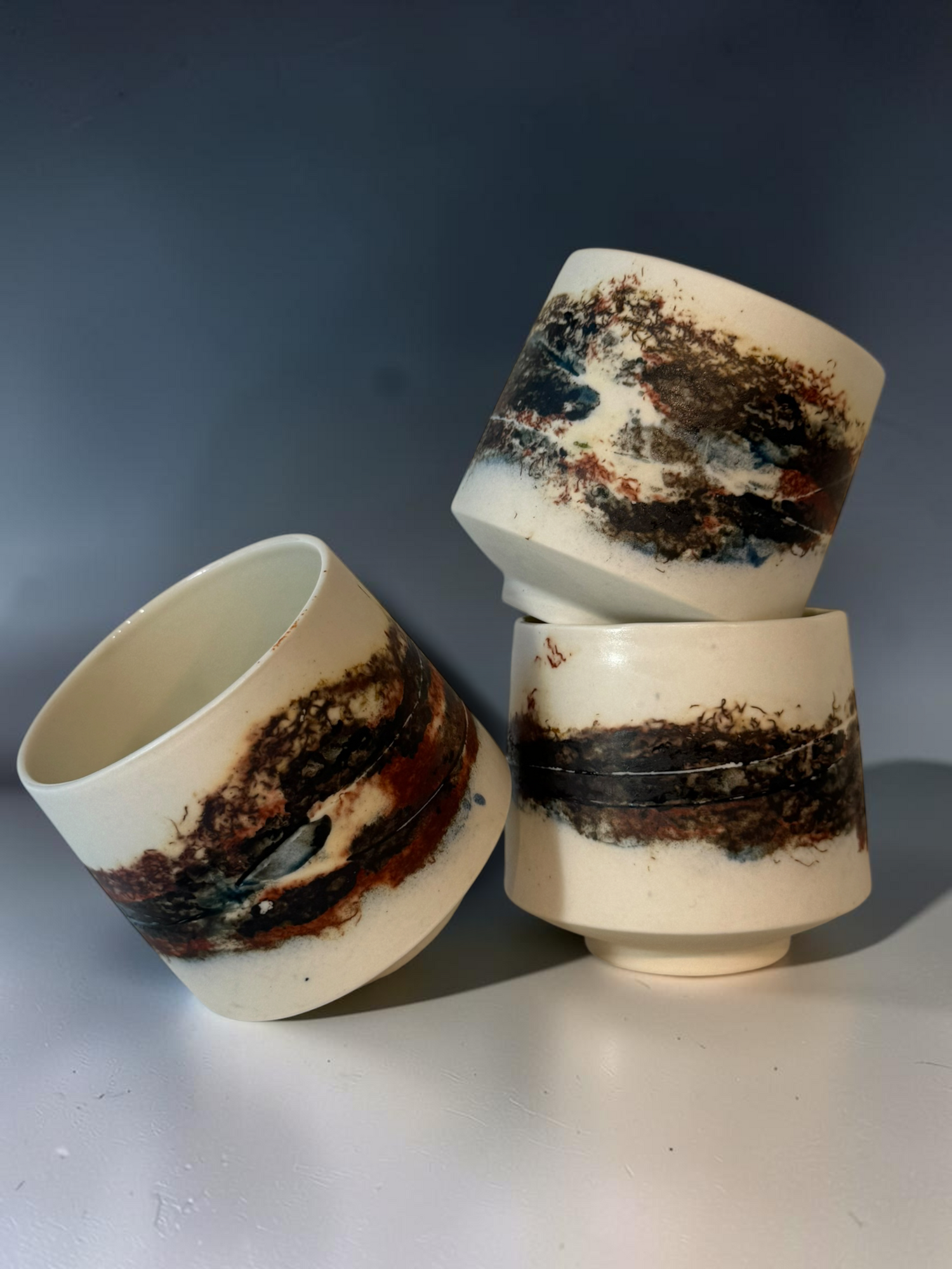 John Mac Saggar-Fired Cup – Wild Moss