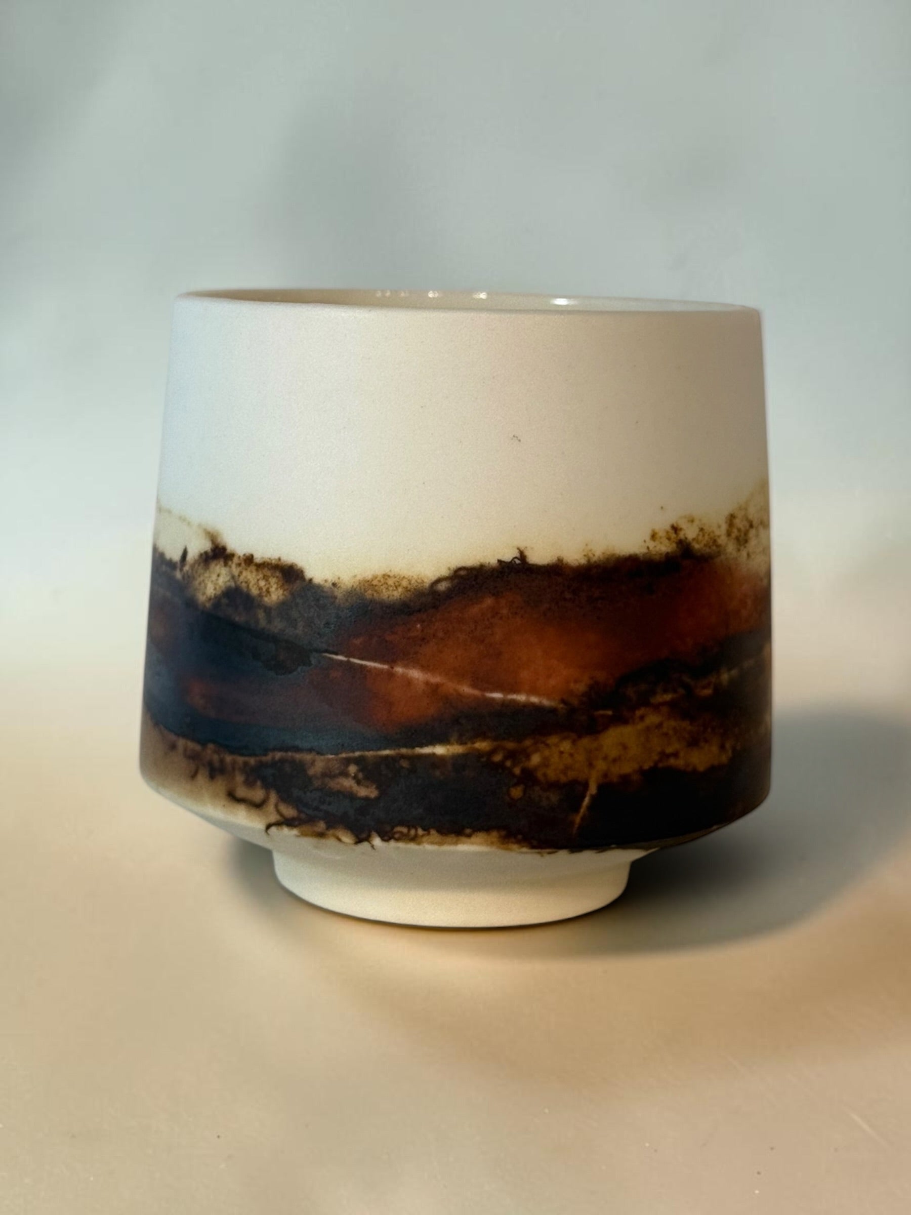 John Mac Saggar-Fired Cup – Nightfall Marsh