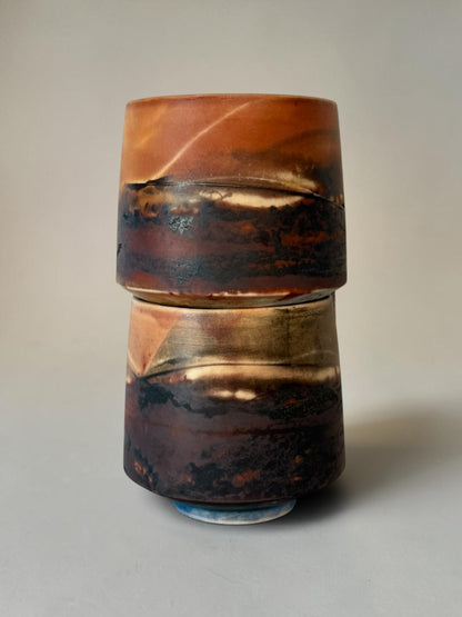 John Mac Saggar-Fired Cup – Smoked Amber