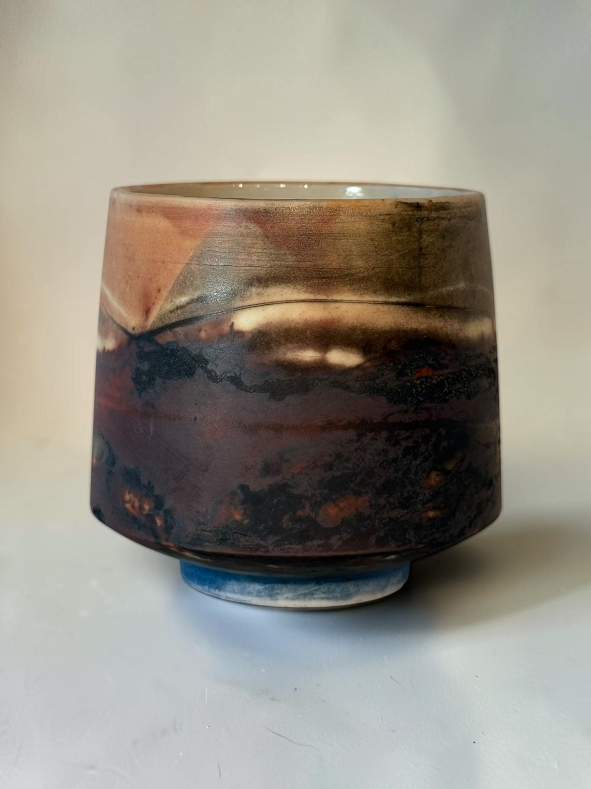 John Mac Saggar-Fired Cup – Smoked Amber