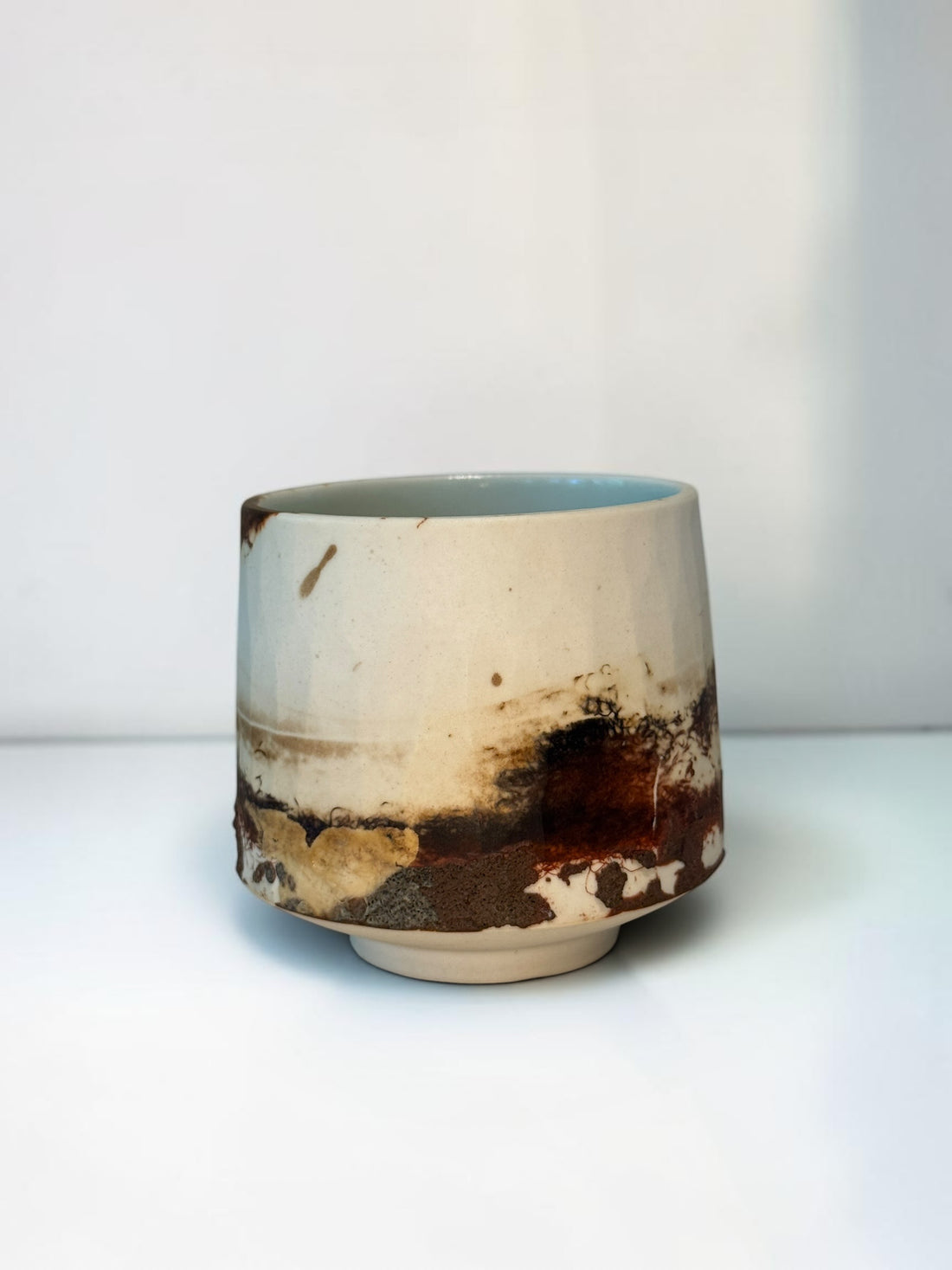 John Mac Signature Saggar Cup – Fractured Earth
