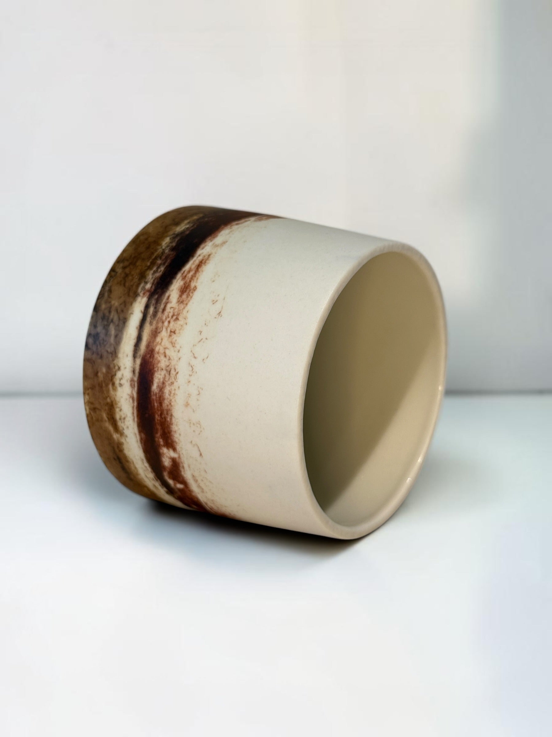 John Mac Signature Saggar Cup – Amber Ring