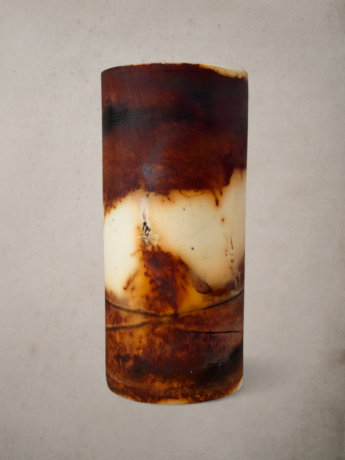 Handmade Porcelain Saggar-Fired Vase (1)