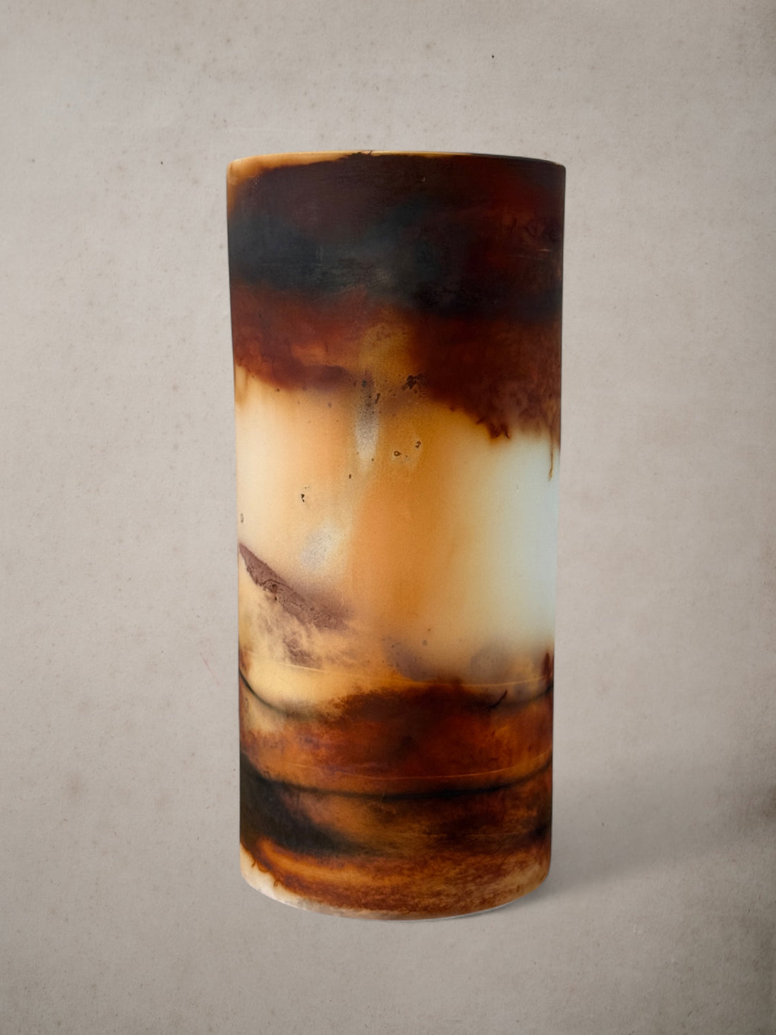Handmade Porcelain Saggar-Fired Vase (1)