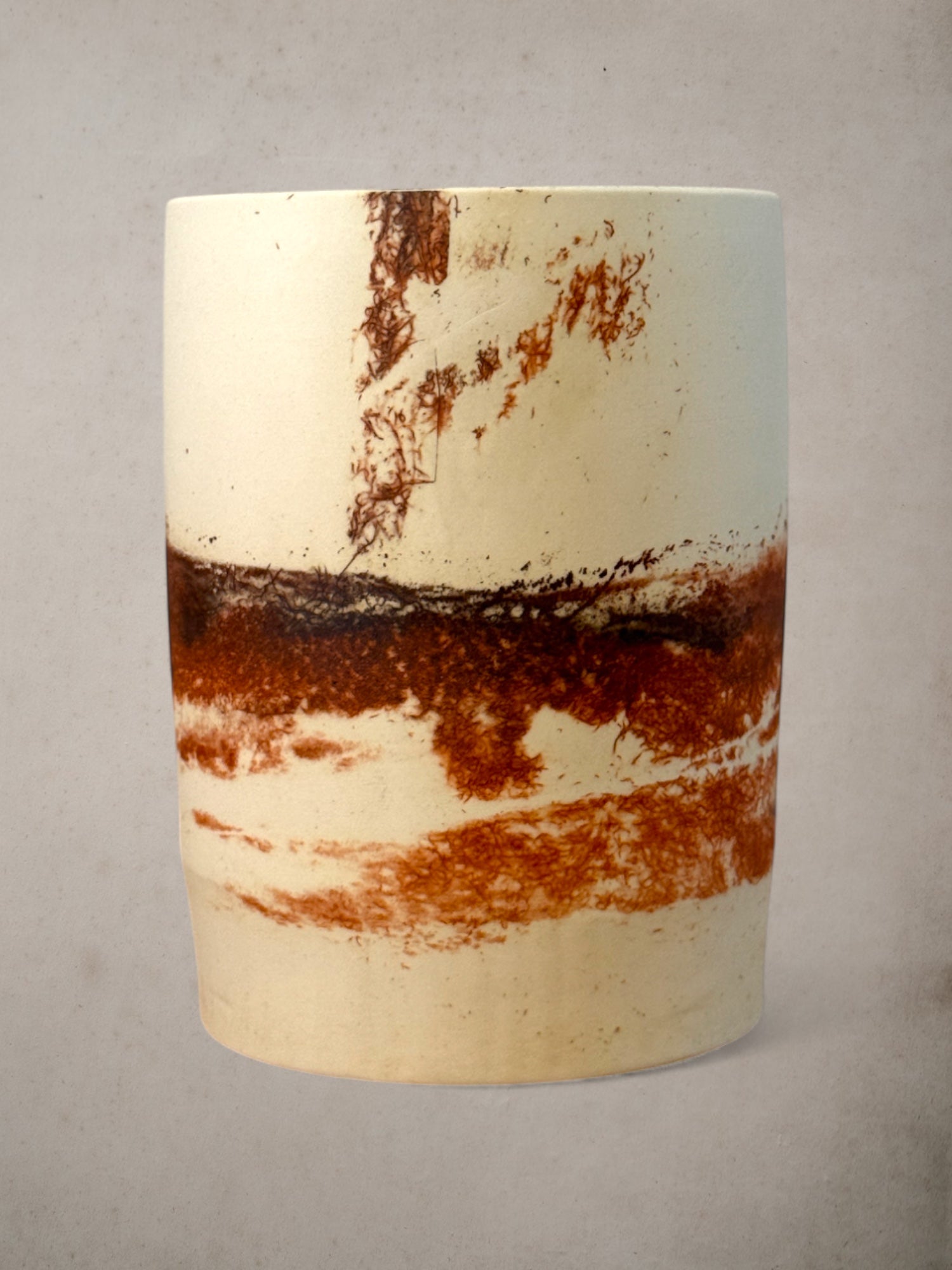 Handmade Porcelain Saggar-Fired Vases (Set 1)