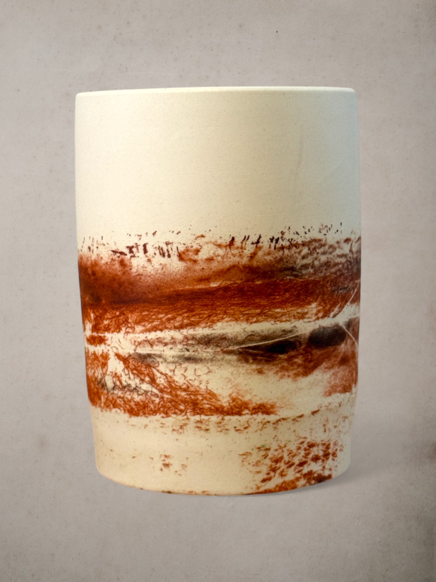 Handmade Porcelain Saggar-Fired Vases (Set 1)