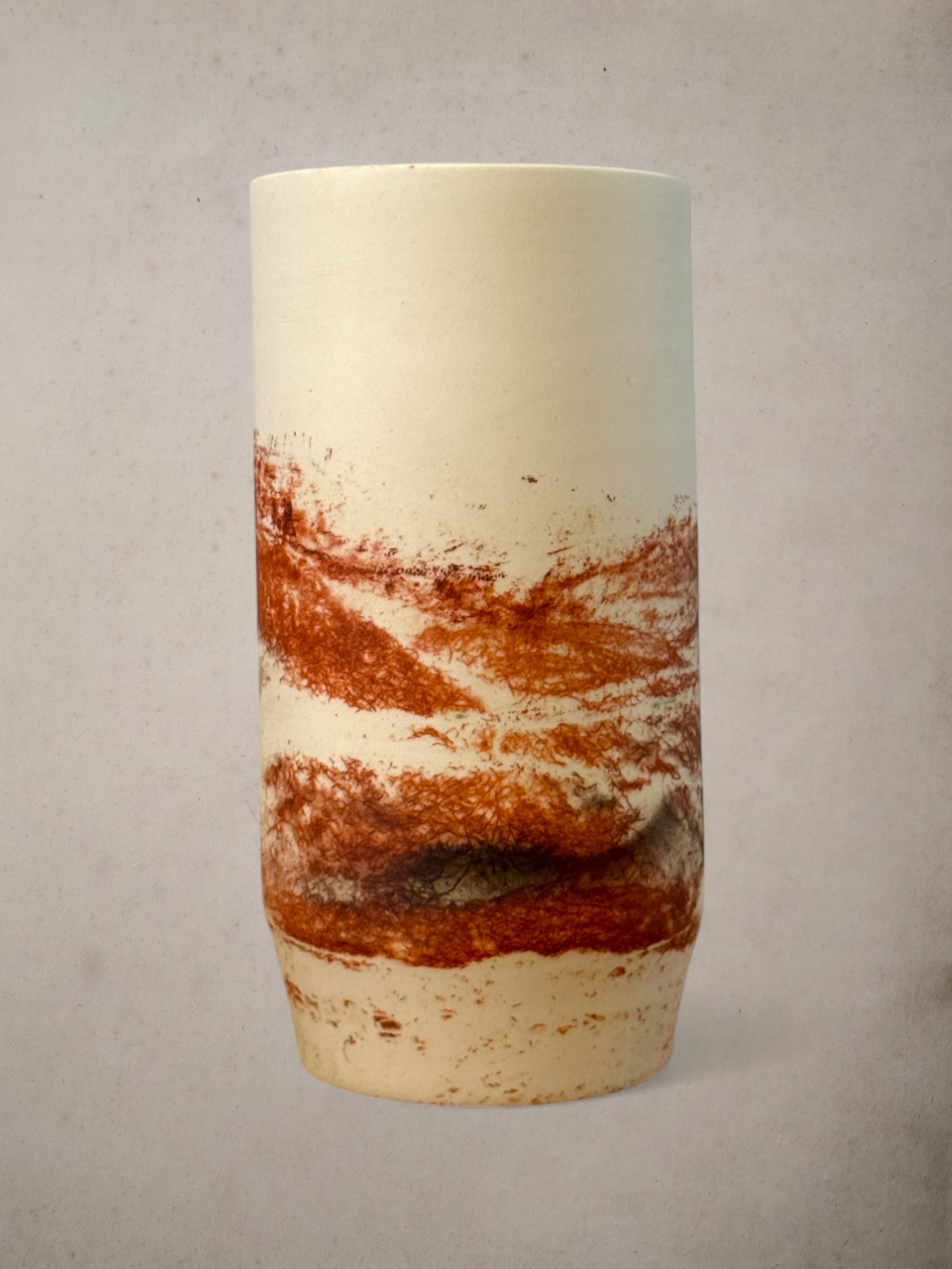 Handmade Porcelain Saggar-Fired Vases (Set 1)