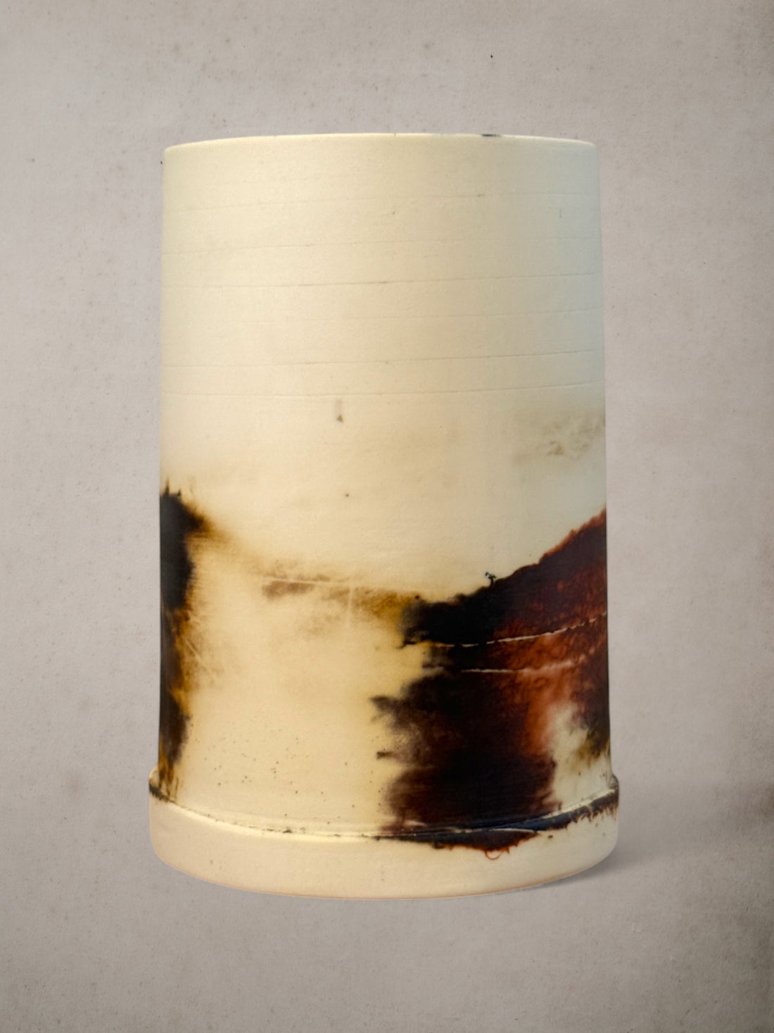 Handmade Porcelain Saggar-Fired Vases (Set 2)