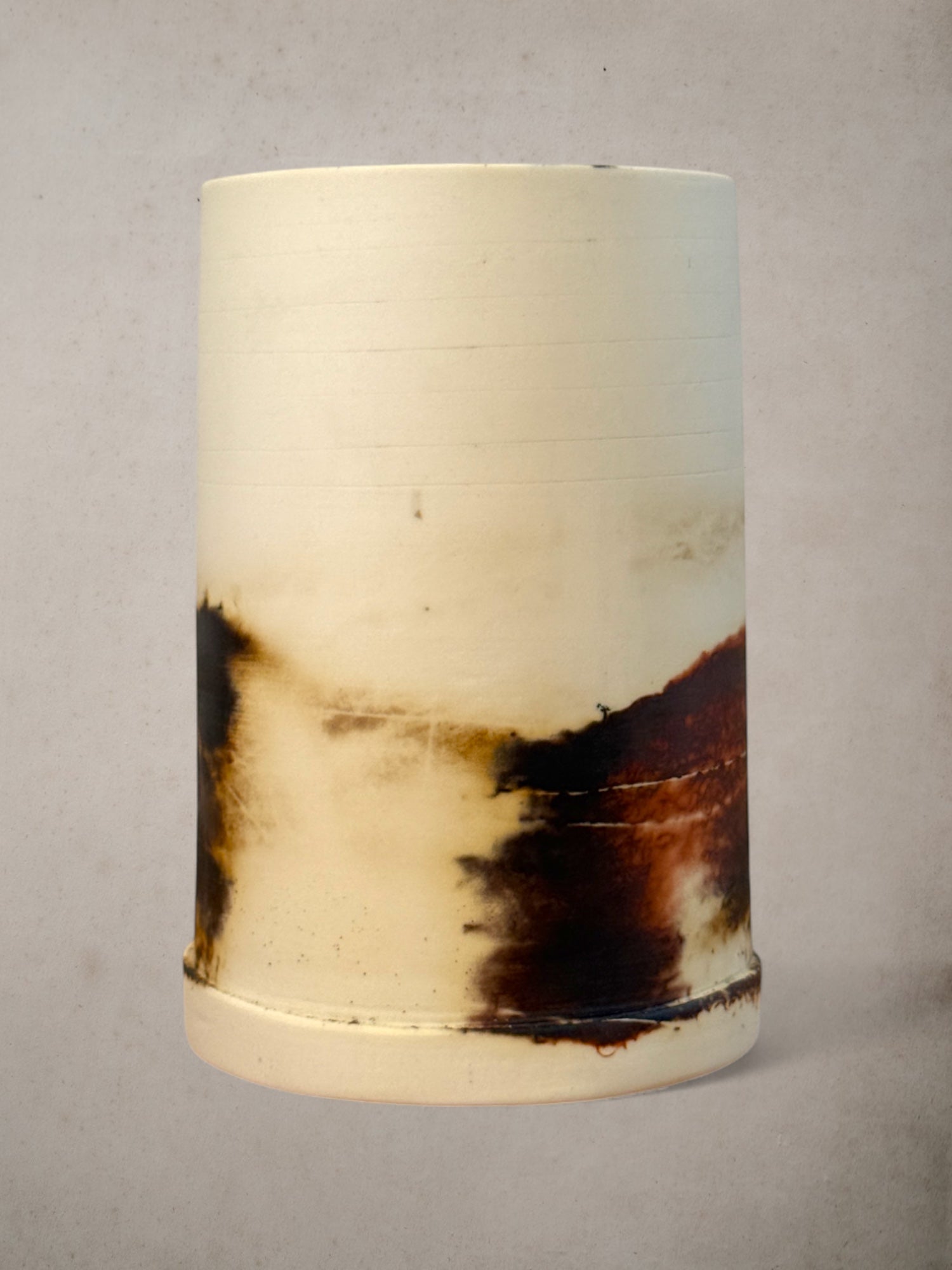 Handmade Porcelain Saggar-Fired Vases (Set 2)