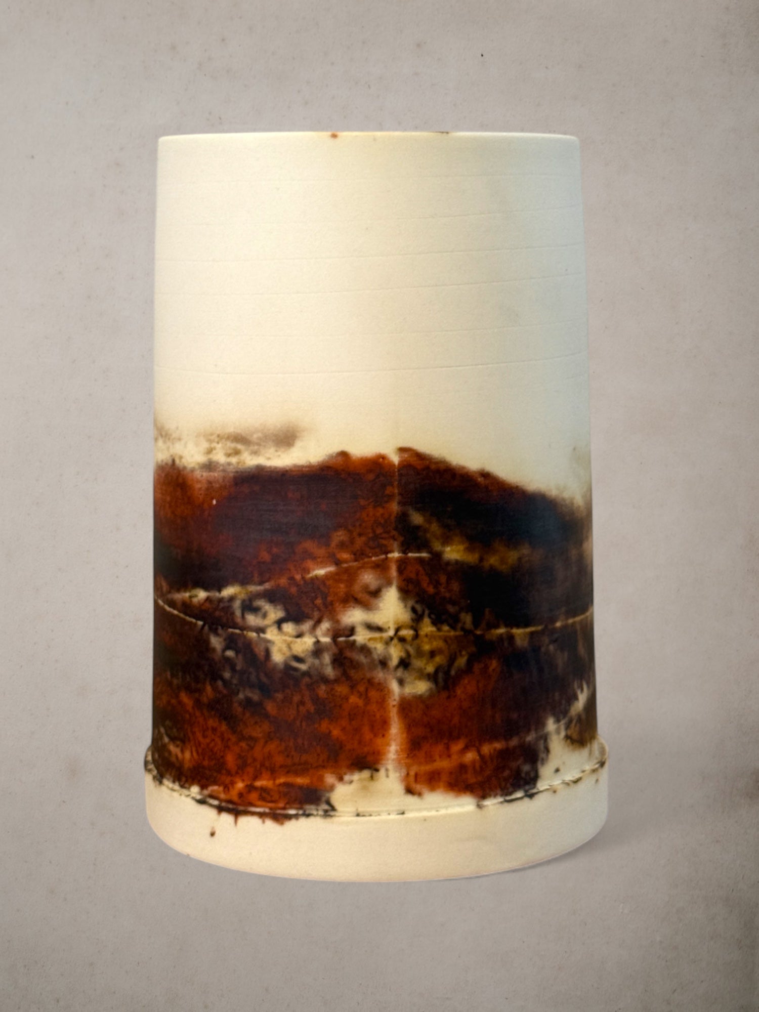 Handmade Porcelain Saggar-Fired Vases (Set 2)