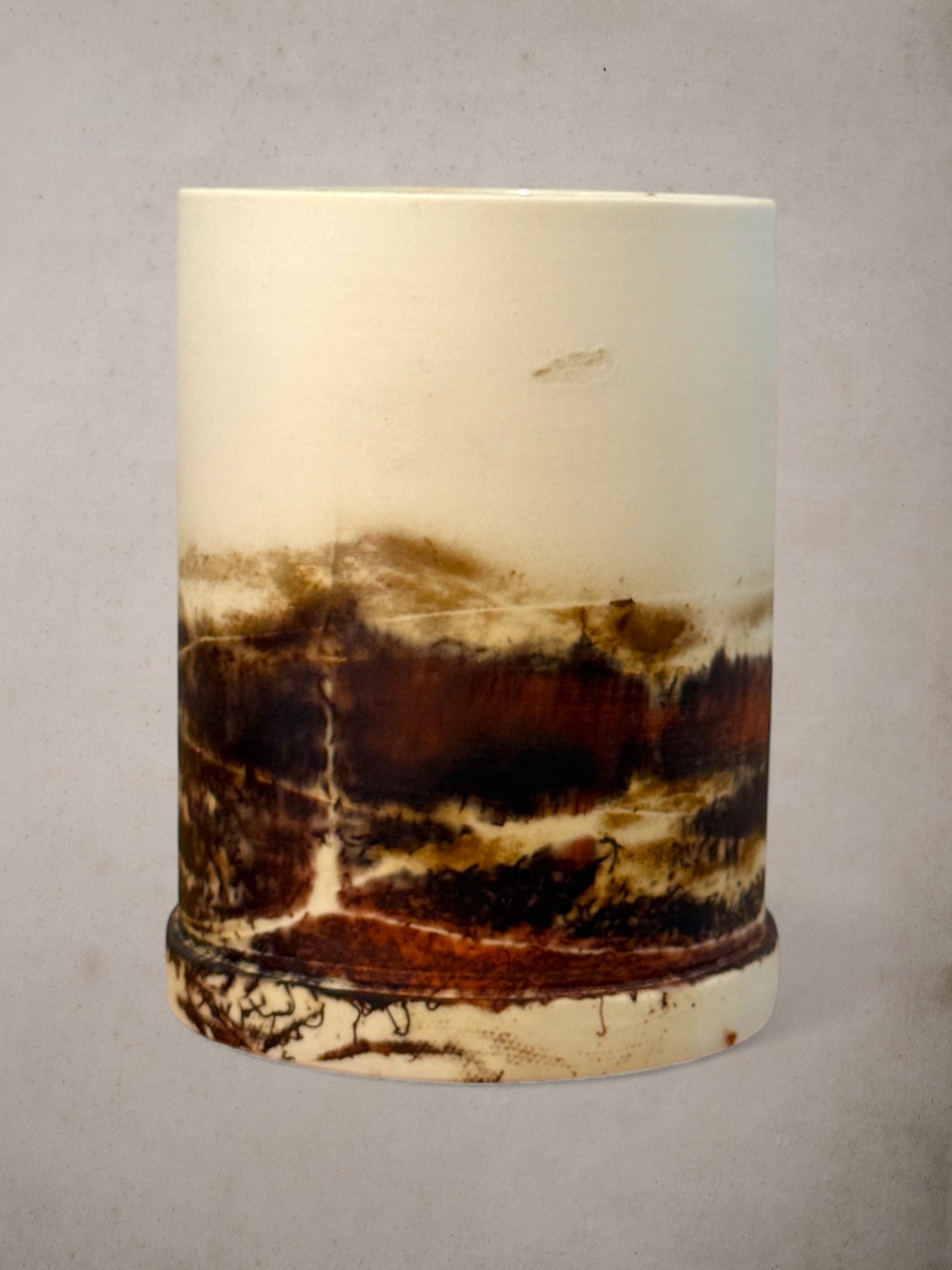 Handmade Porcelain Saggar-Fired Vases (Set 2)