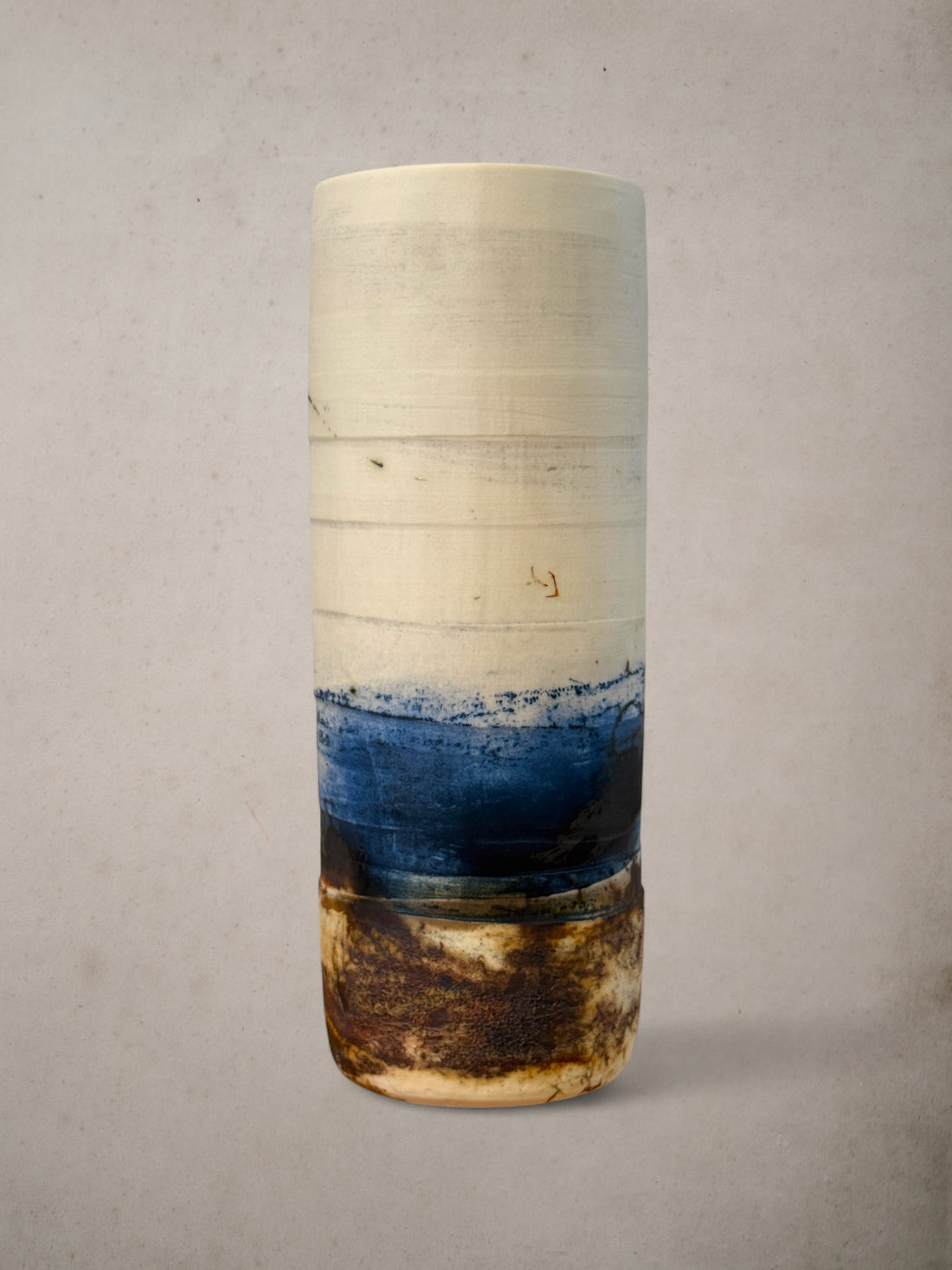 Handmade Porcelain Saggar-Fired Vase (9)