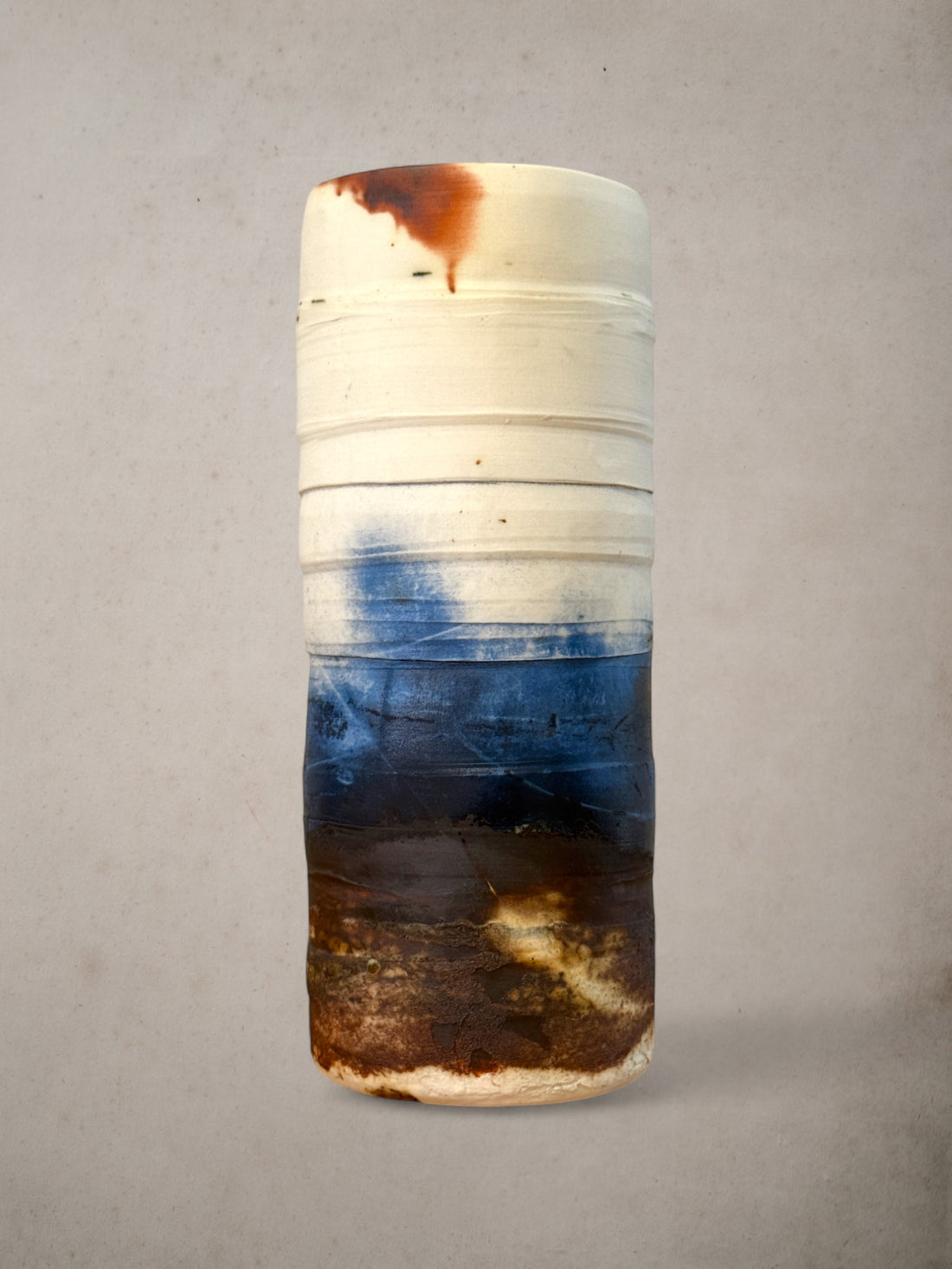 Handmade Porcelain Saggar-Fired Vase (10)