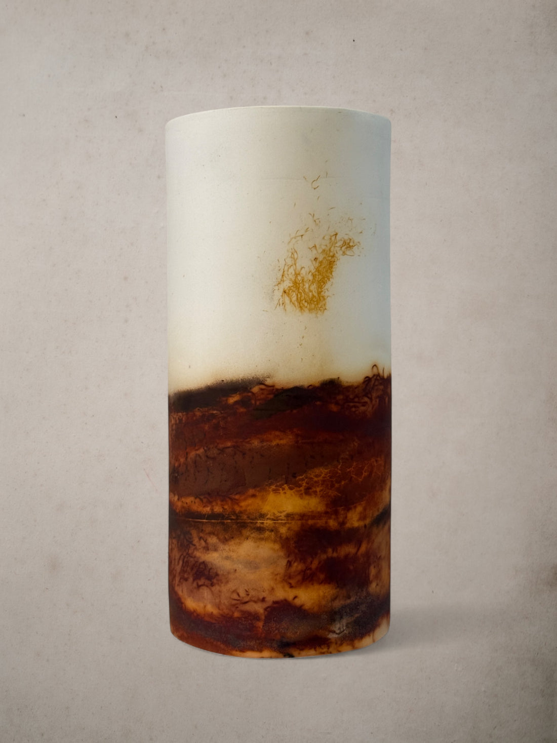 Handmade Porcelain Saggar-Fired Vase (2)