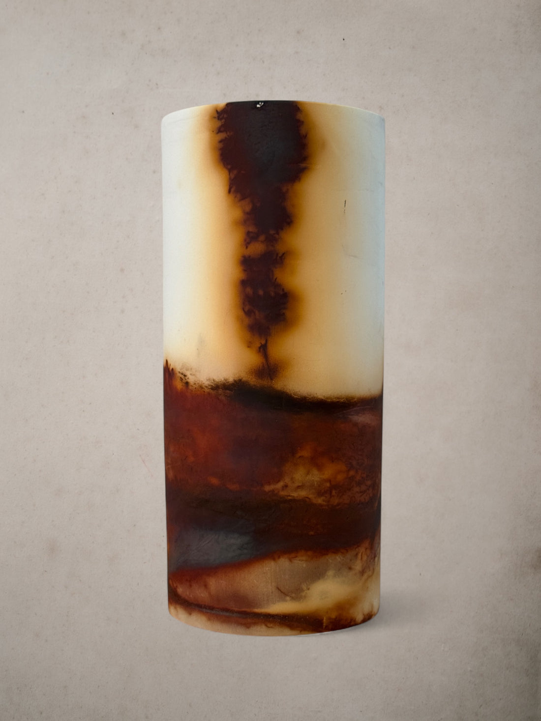 Handmade Porcelain Saggar-Fired Vase (2)