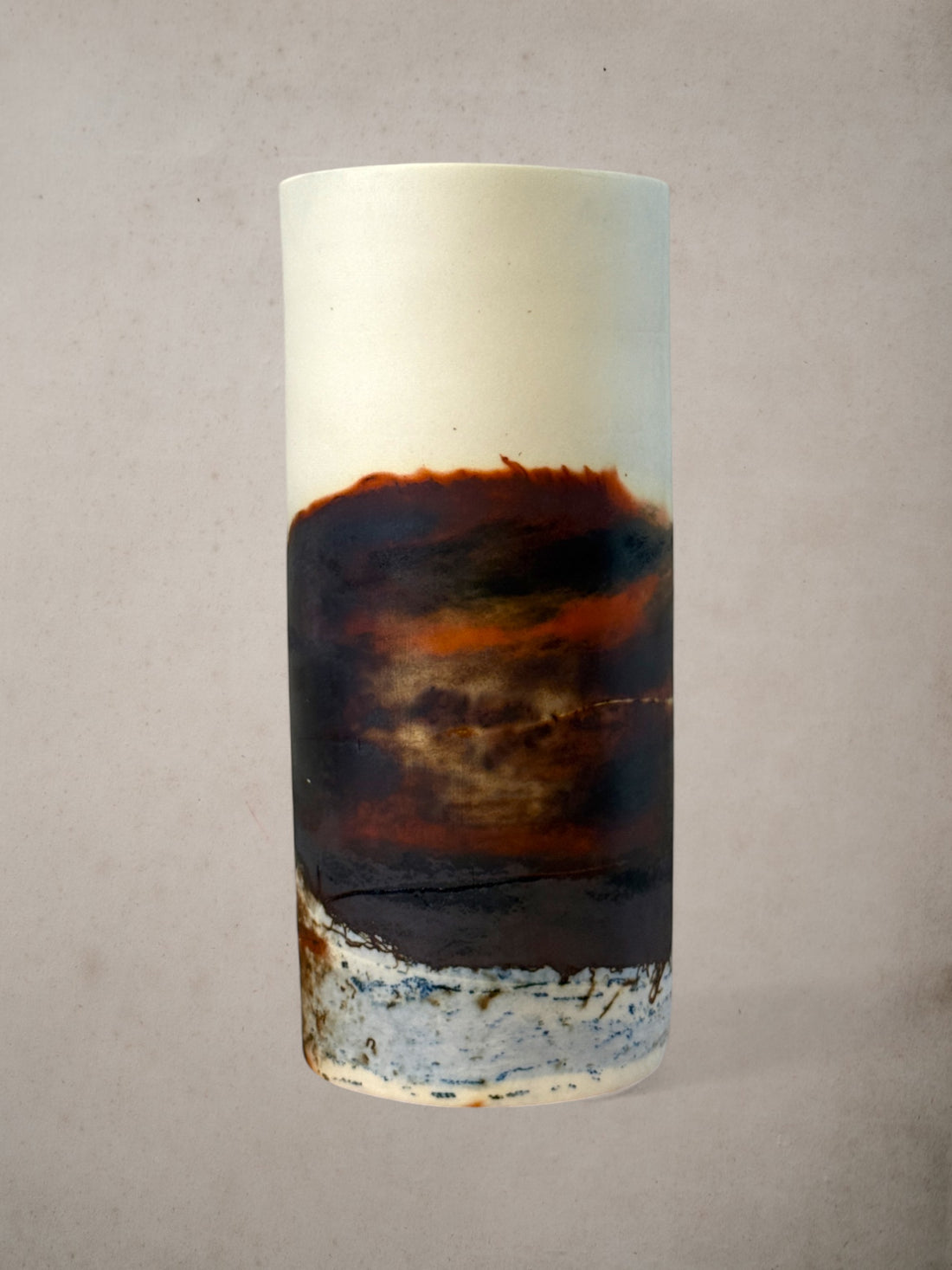 Handmade Porcelain Saggar-Fired Vase (4)