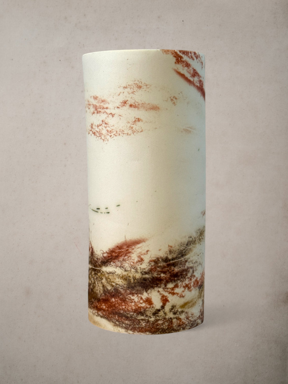 Handmade Porcelain Saggar-Fired Vase (6)