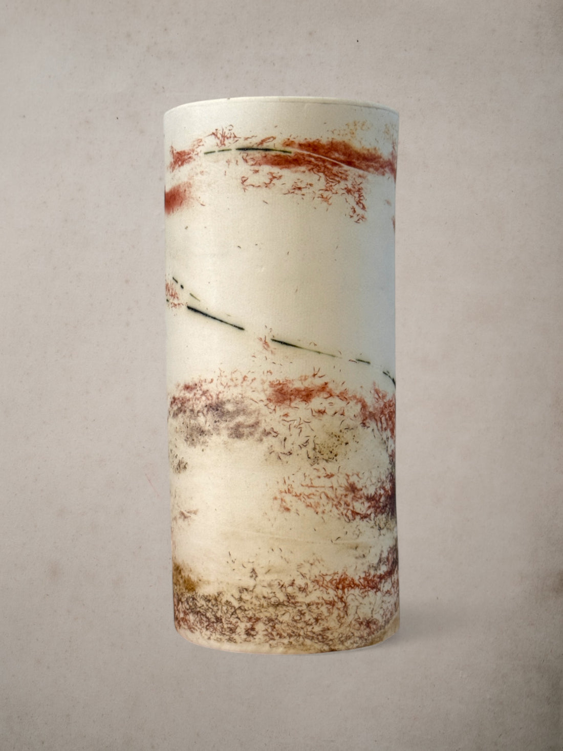 Handmade Porcelain Saggar-Fired Vase (6)