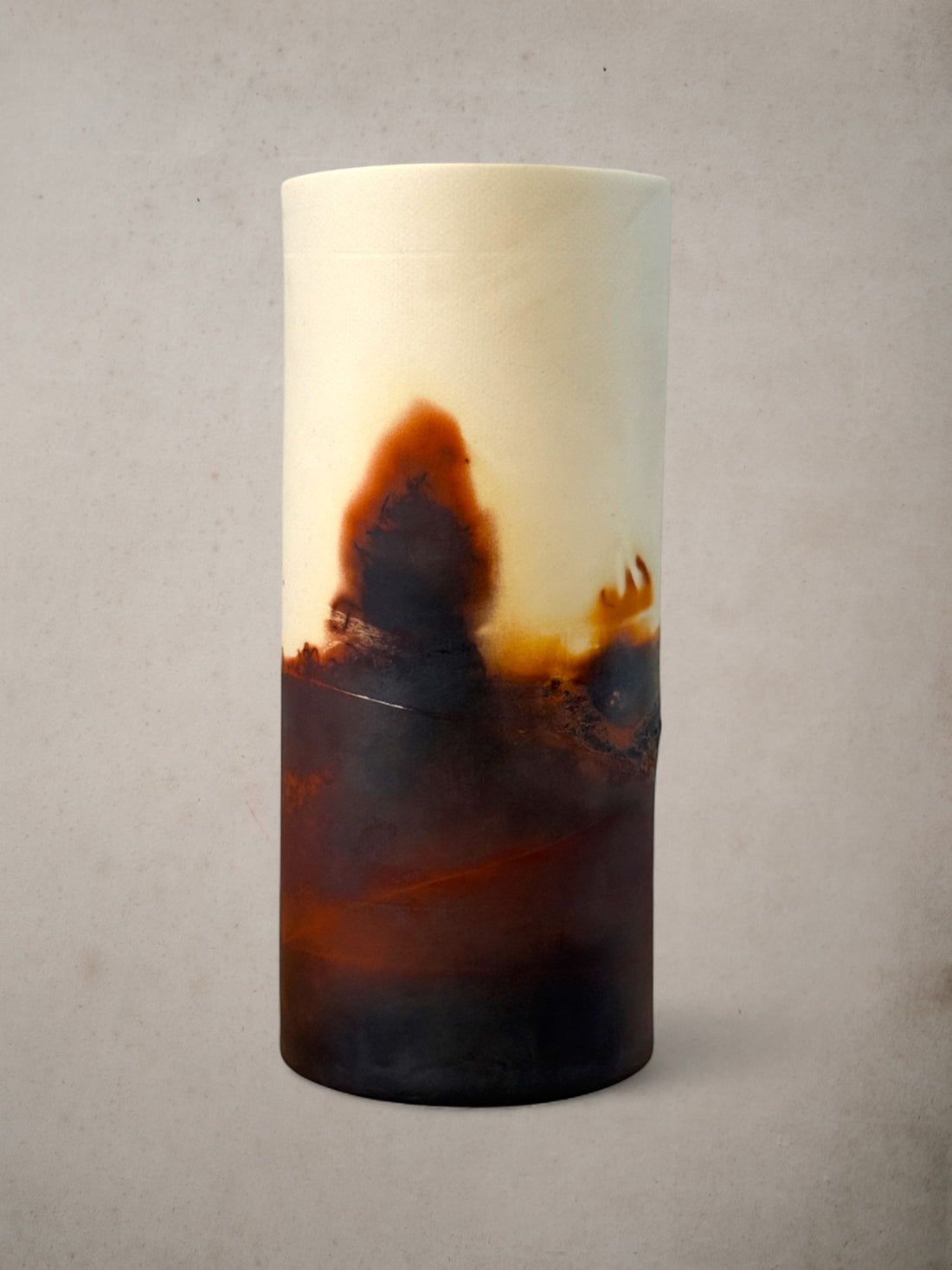 Handmade Porcelain Saggar-Fired Vase (5)