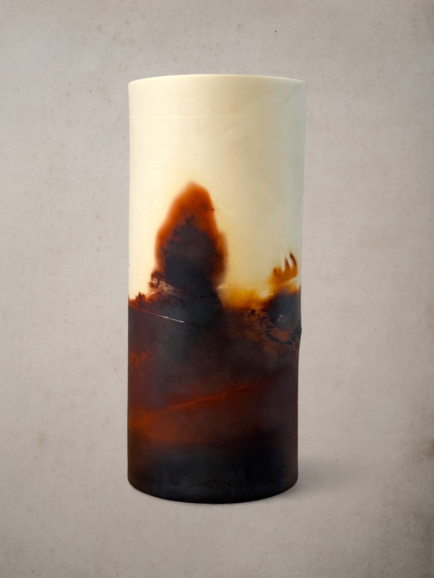 Handmade Porcelain Saggar-Fired Vase (5)