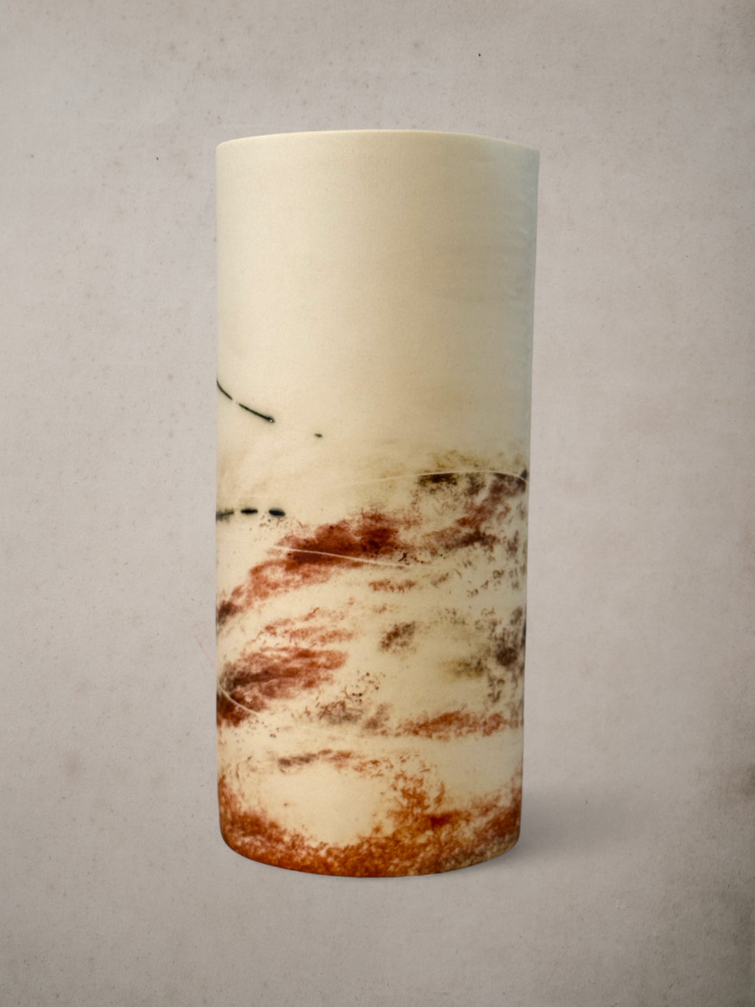Handmade Porcelain Saggar-Fired Vase (7)