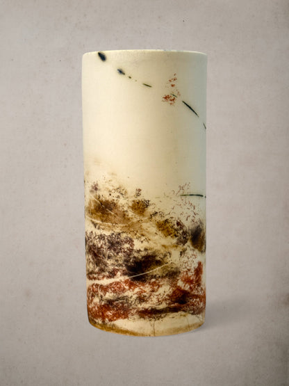 Handmade Porcelain Saggar-Fired Vase (7)