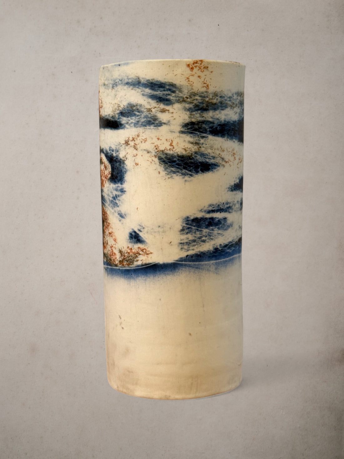 Handmade Porcelain Saggar-Fired Vase (8)