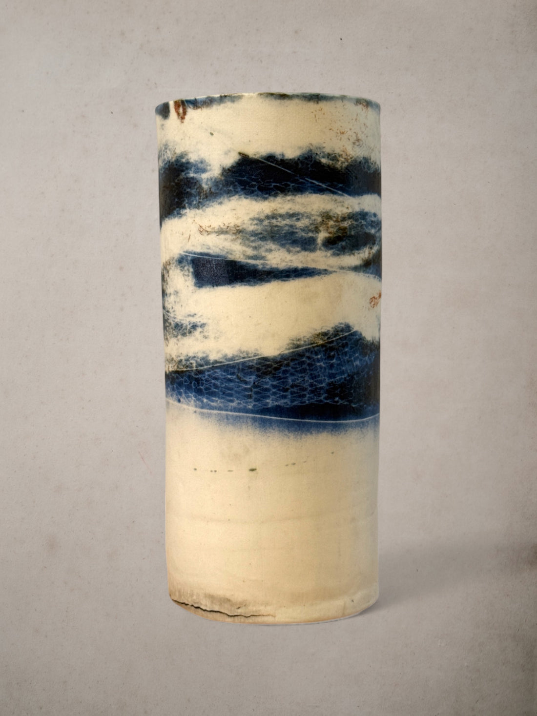 Handmade Porcelain Saggar-Fired Vase (8)
