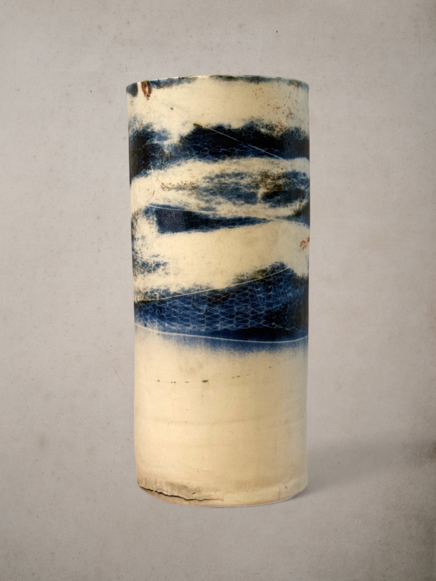 Handmade Porcelain Saggar-Fired Vase (8)