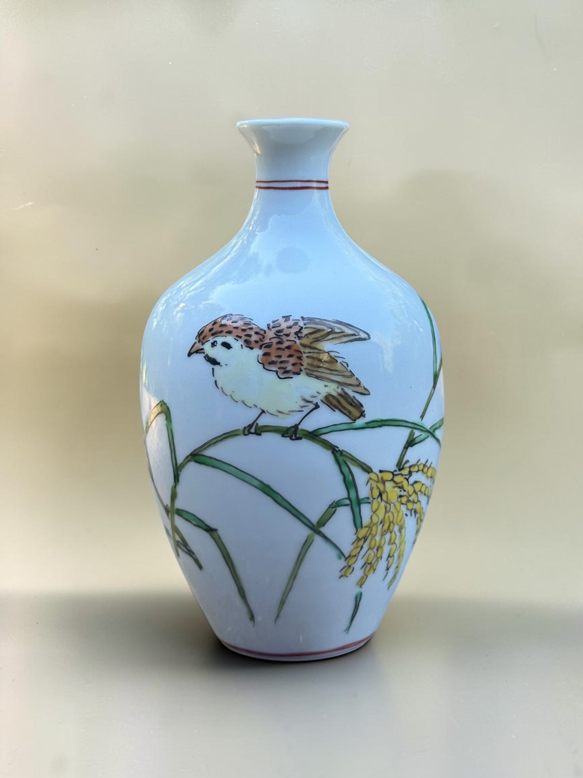 Nishihara Akira sparrow and rice vase