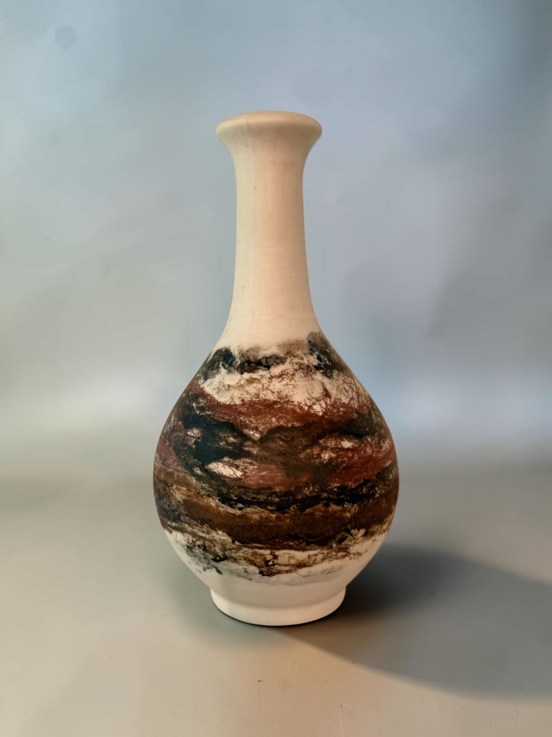John Mac Ceramics Tear Drop Vase, sienna horizon