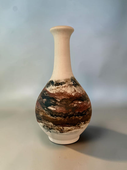 John Mac Ceramics Tear Drop Vase, sienna horizon