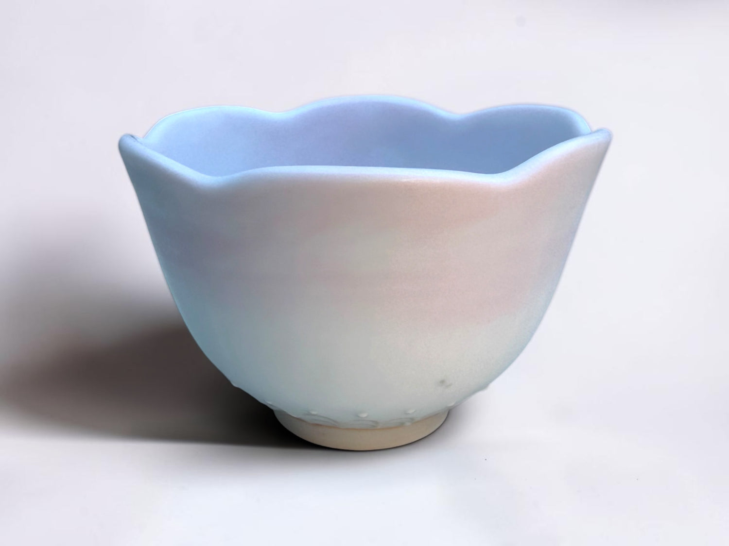 Cacao Pottery tulip ombre bowl