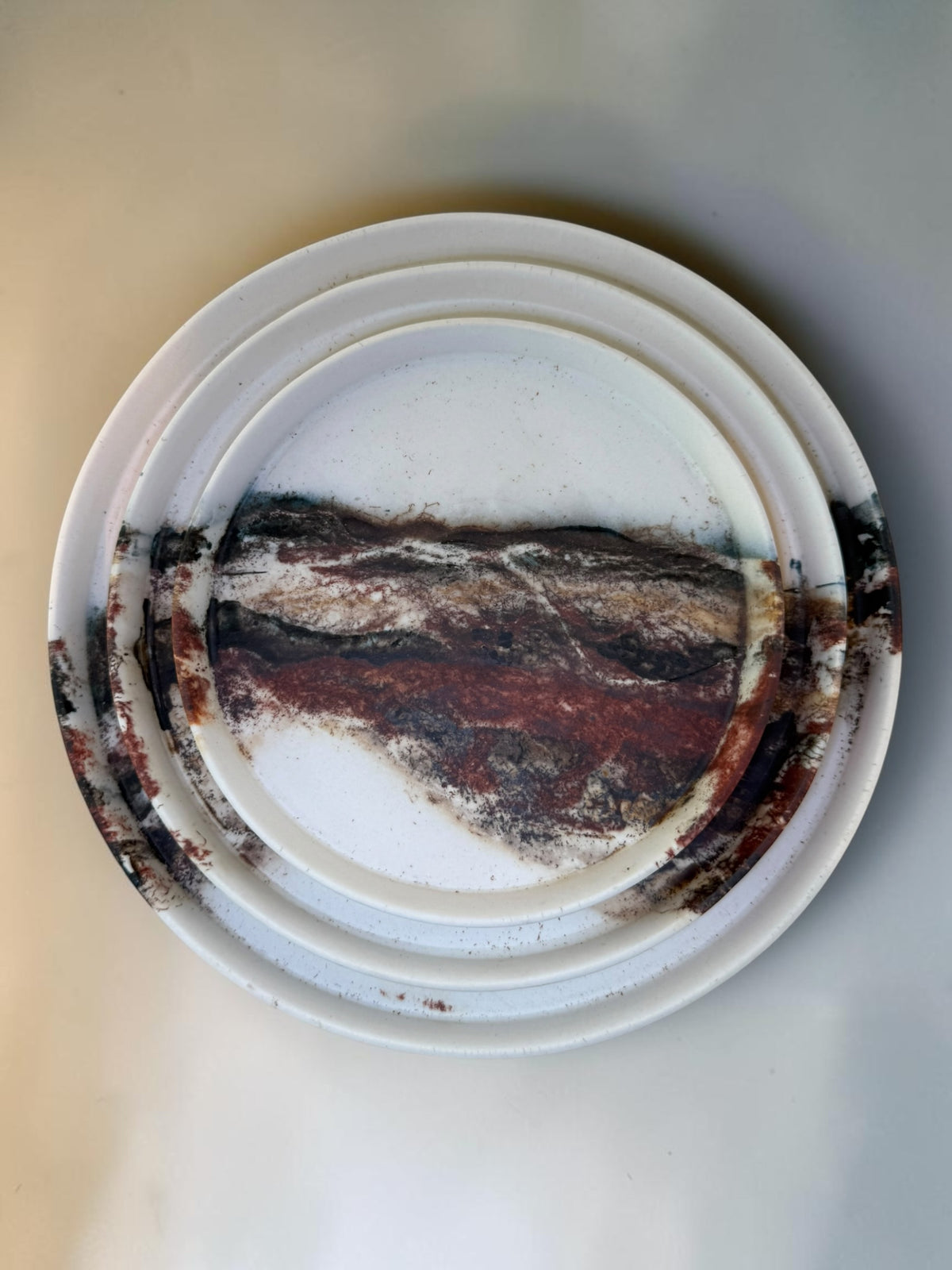Echoes of Fire nesting plate, full plate view